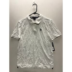 U.S. Polo Assn. Boys Pique Embroidered Polo Shirt XL (14-16) White New with Tags